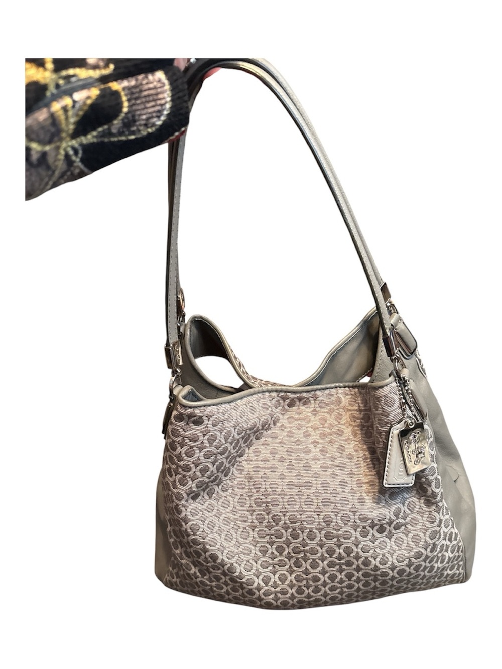 Coach Madison Needlepoint Op Art small Phoebe shoulder bag